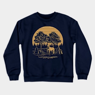 Retro Wildlife Crewneck Sweatshirt